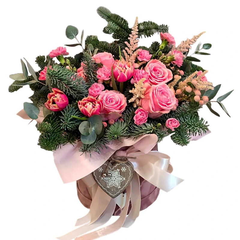 Композиция в шляпной коробке 